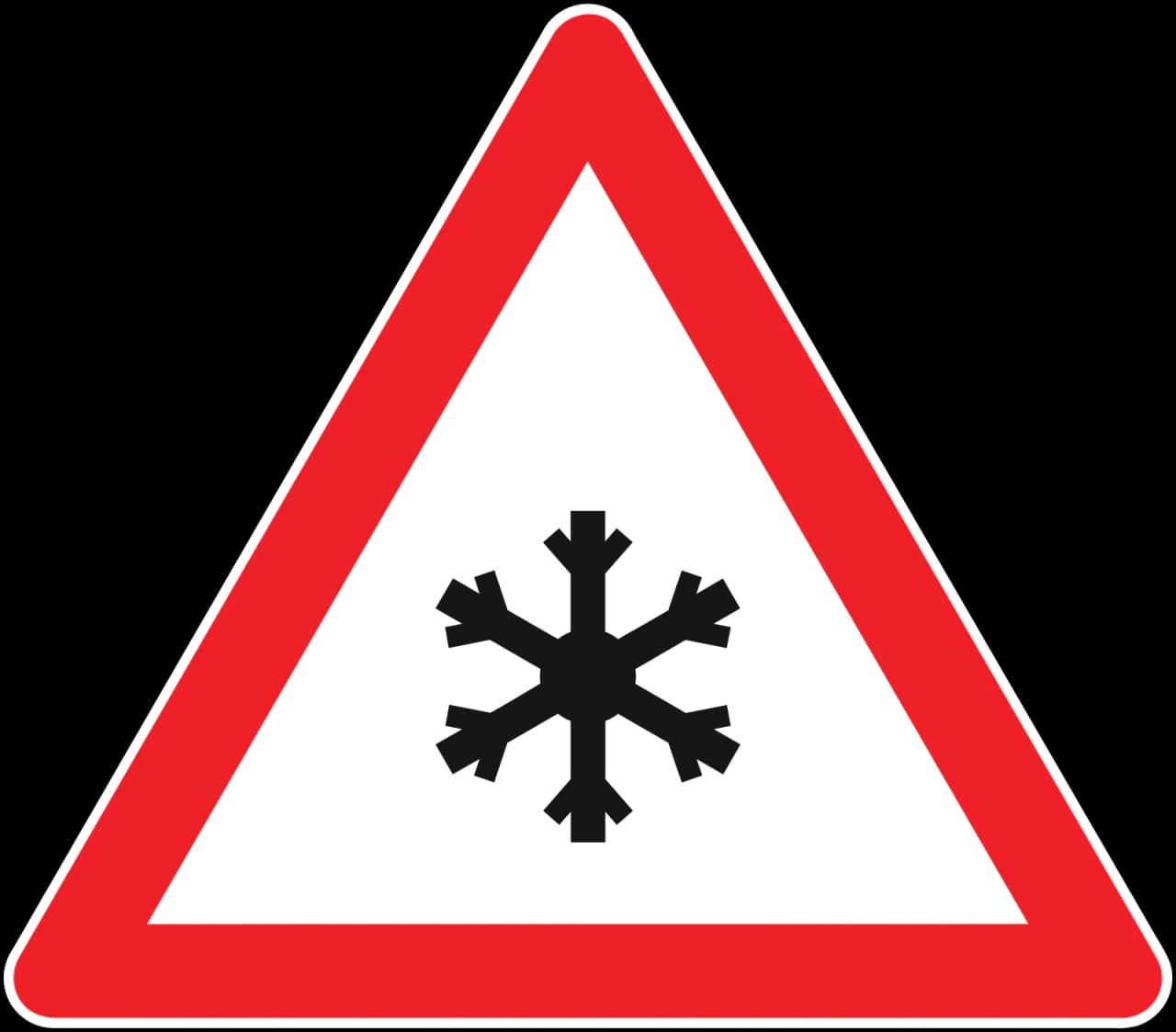 T-37 - Eis oder Schnee Verkehrsschild