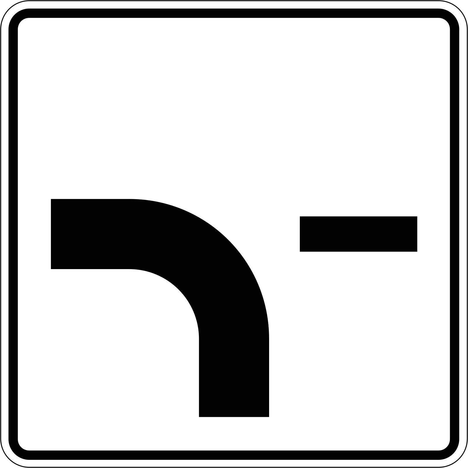 PL-11 - Ana Yolun Yönü trafik işareti