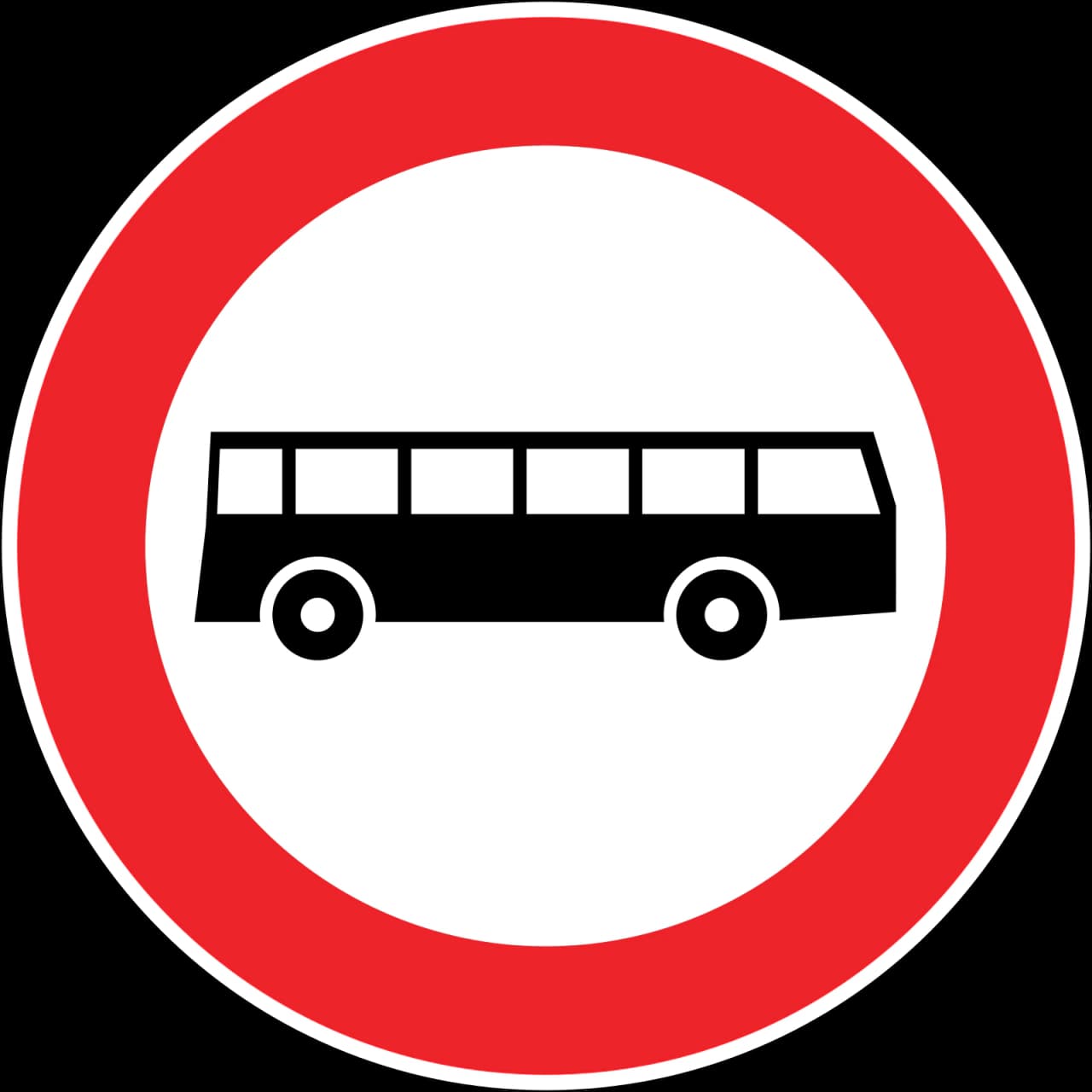 TT-10B - Otobüs Giremez trafik işareti
