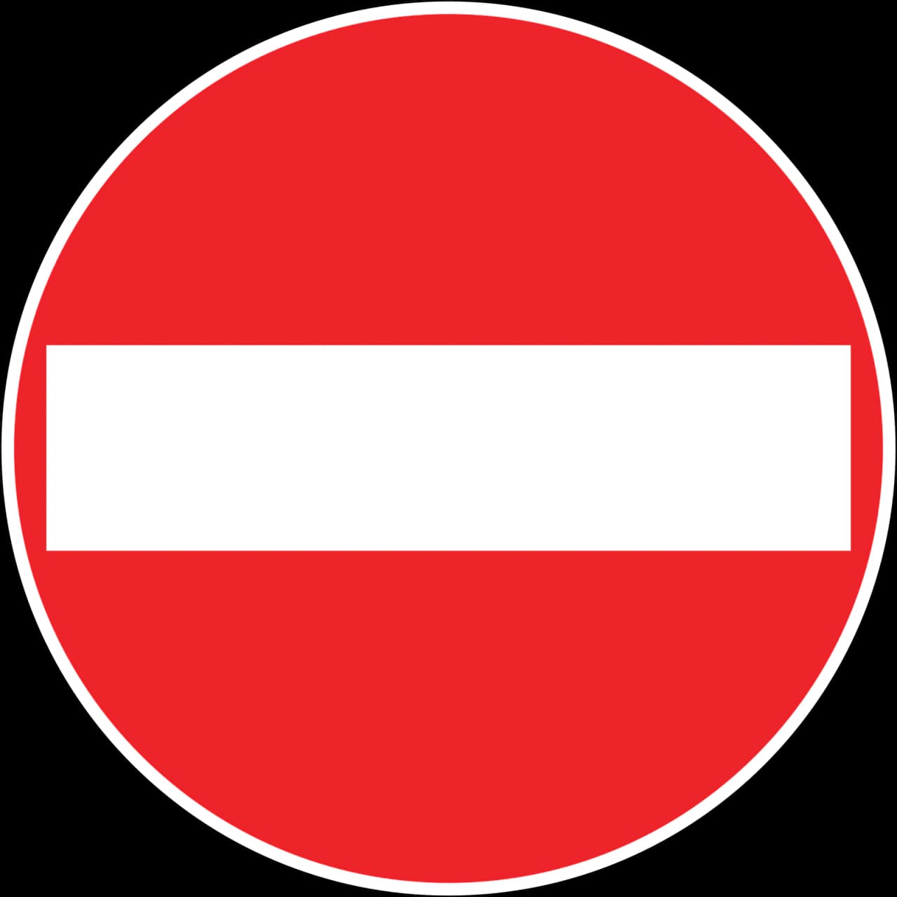 TT-4 - No entry road sign
