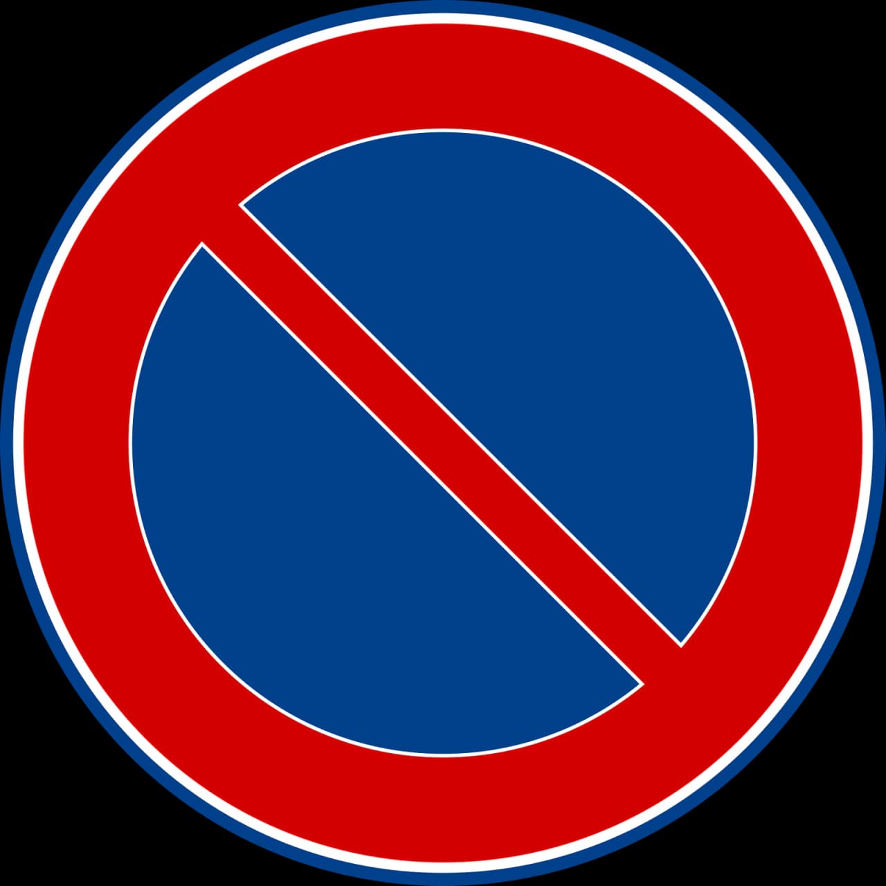 P-1 - Prohibido aparcar señal de tráfico