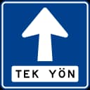 Tek yönlü trafik (ileri) (B-16B) trafik işareti