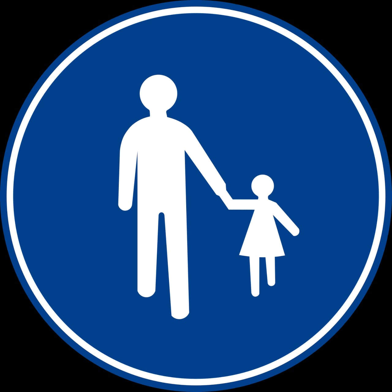 TT-39A - Fußgängerweg Verkehrsschild
