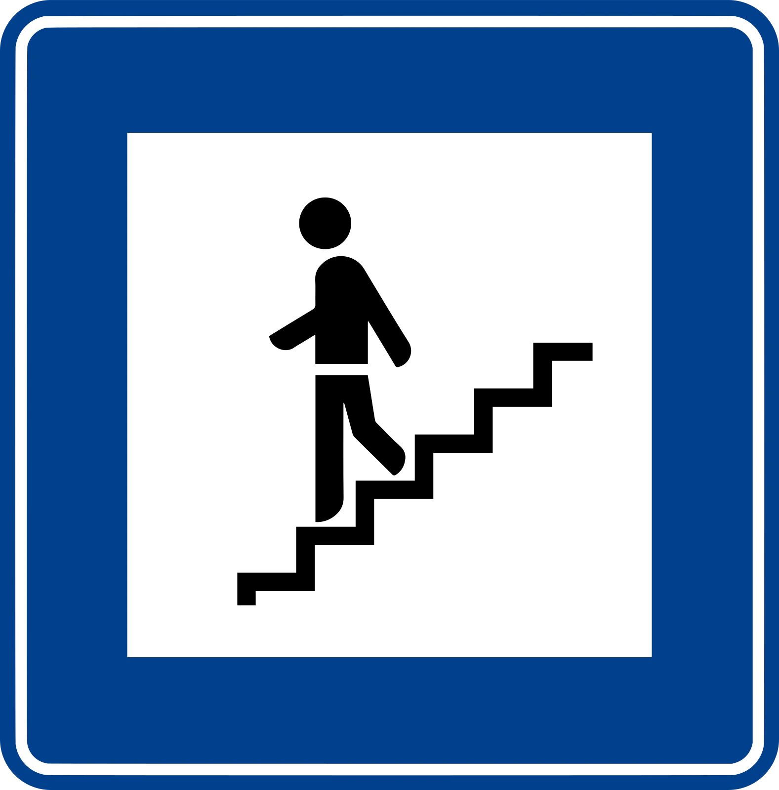 B-45A - Fußgängertunnel Verkehrsschild