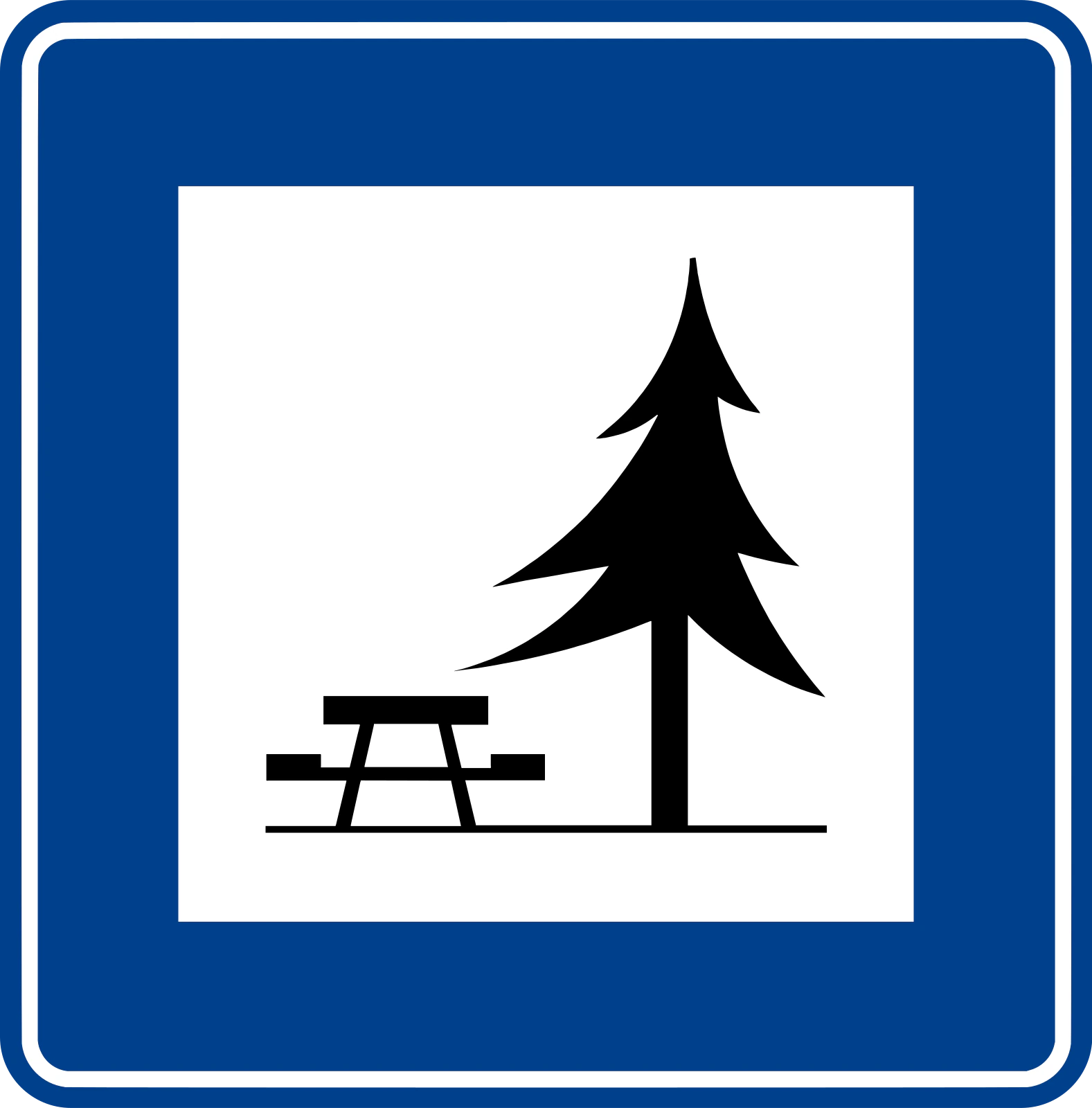 B-31 - Rastplatz Verkehrsschild
