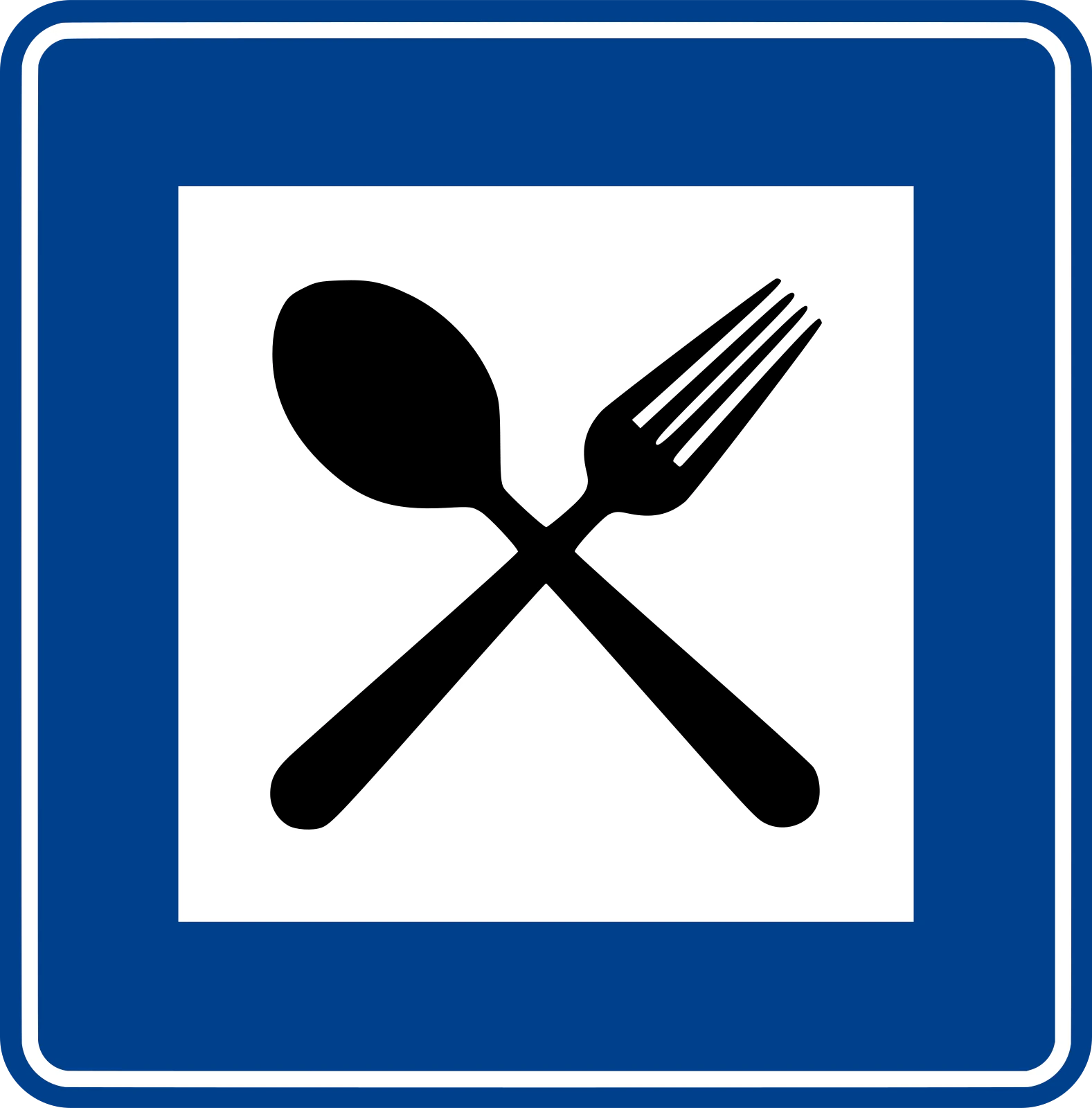 B-28 - Restaurant Verkehrsschild
