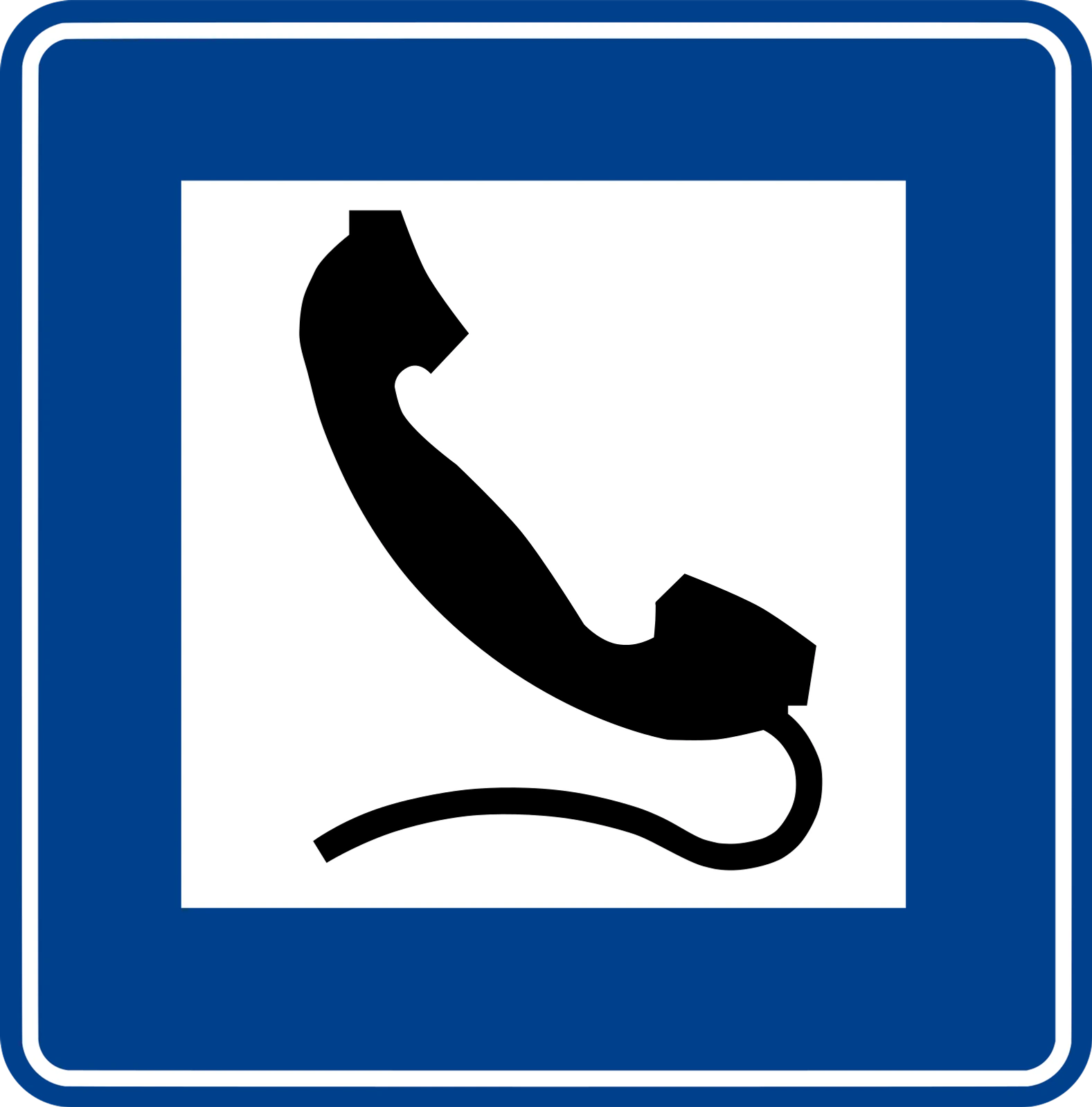B-25 - Telefon Verkehrsschild