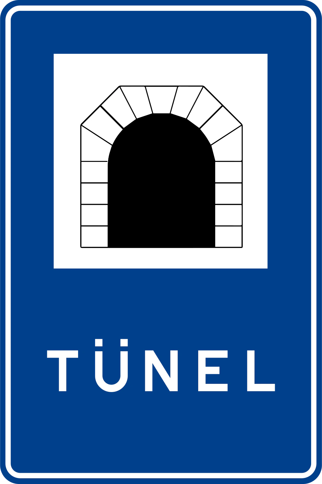 B-49 - Tunnel Verkehrsschild