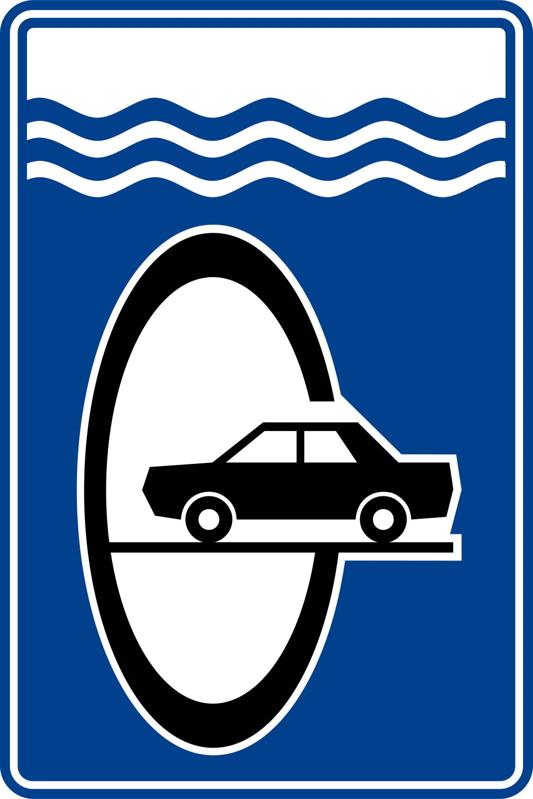 B-49B - Unterwassertunnel Verkehrsschild