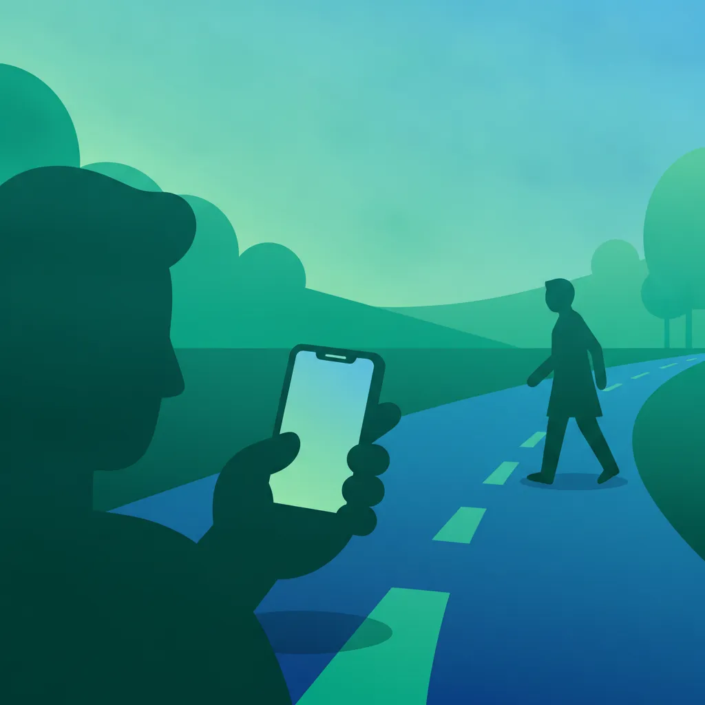 Ilustracja tematu teorii jazdy Korzystanie z telefonu i rozproszenie uwagi dla uczniów w Austria