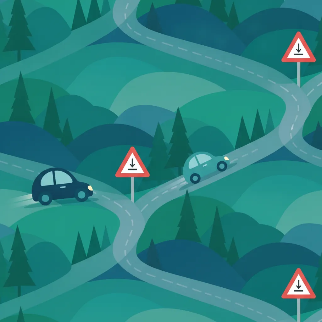 Illustration for the driving theory topic Austrian Give Way Rules for learners in Austria