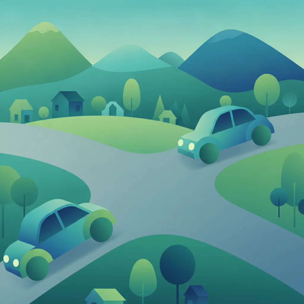 Illustration for the theory topic Swiss Right of Way Rules