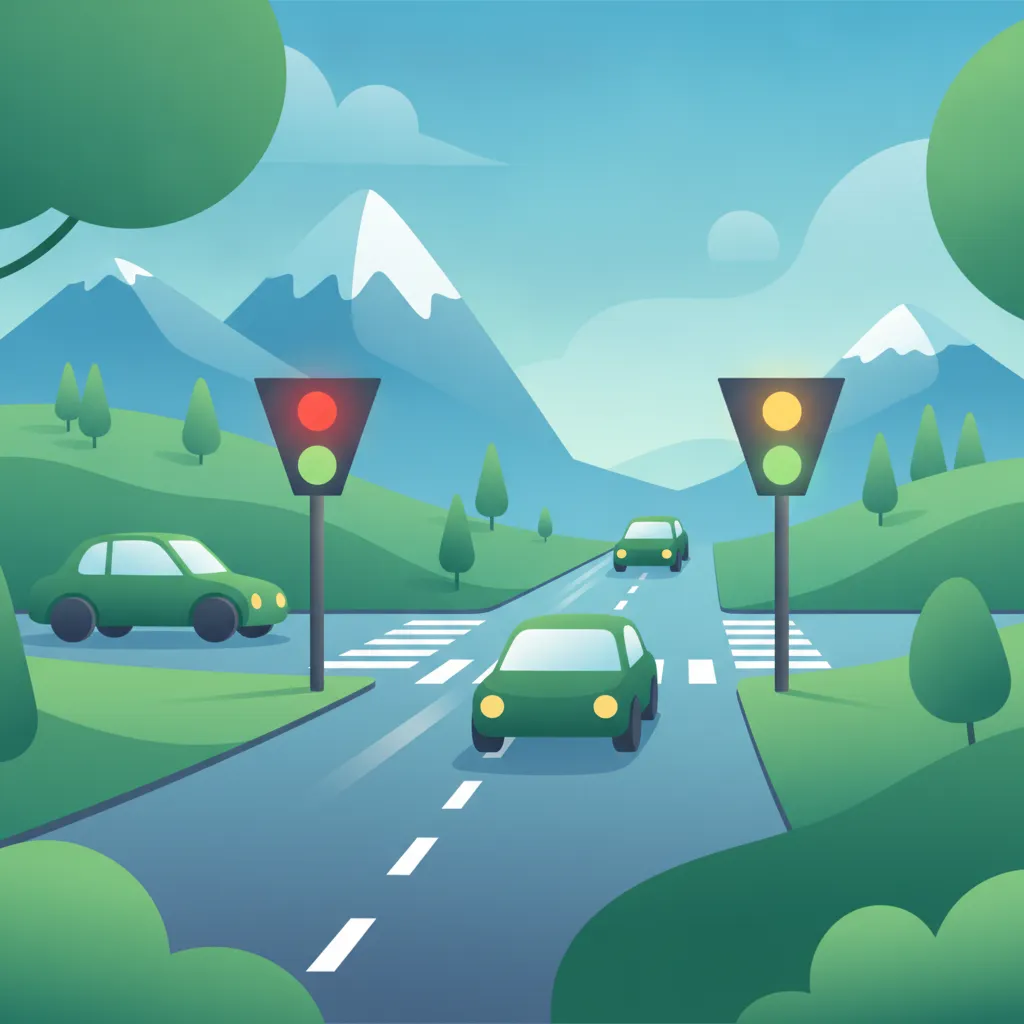 Illustration for the theory topic Traffic Light Signals