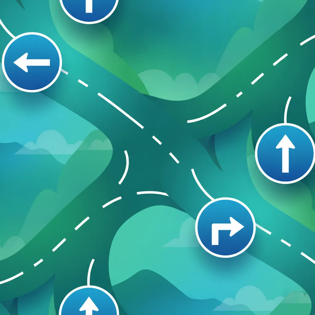Illustration for the driving theory topic Mandatory Signs for learners in Switzerland