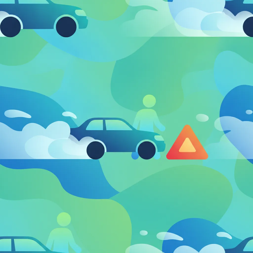 Illustration for the theory topic Emergency Braking