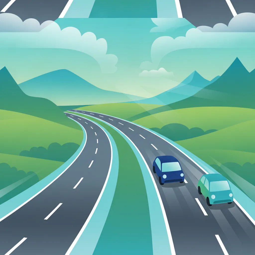 Illustration for the theory topic Swiss Lane Discipline Rules
