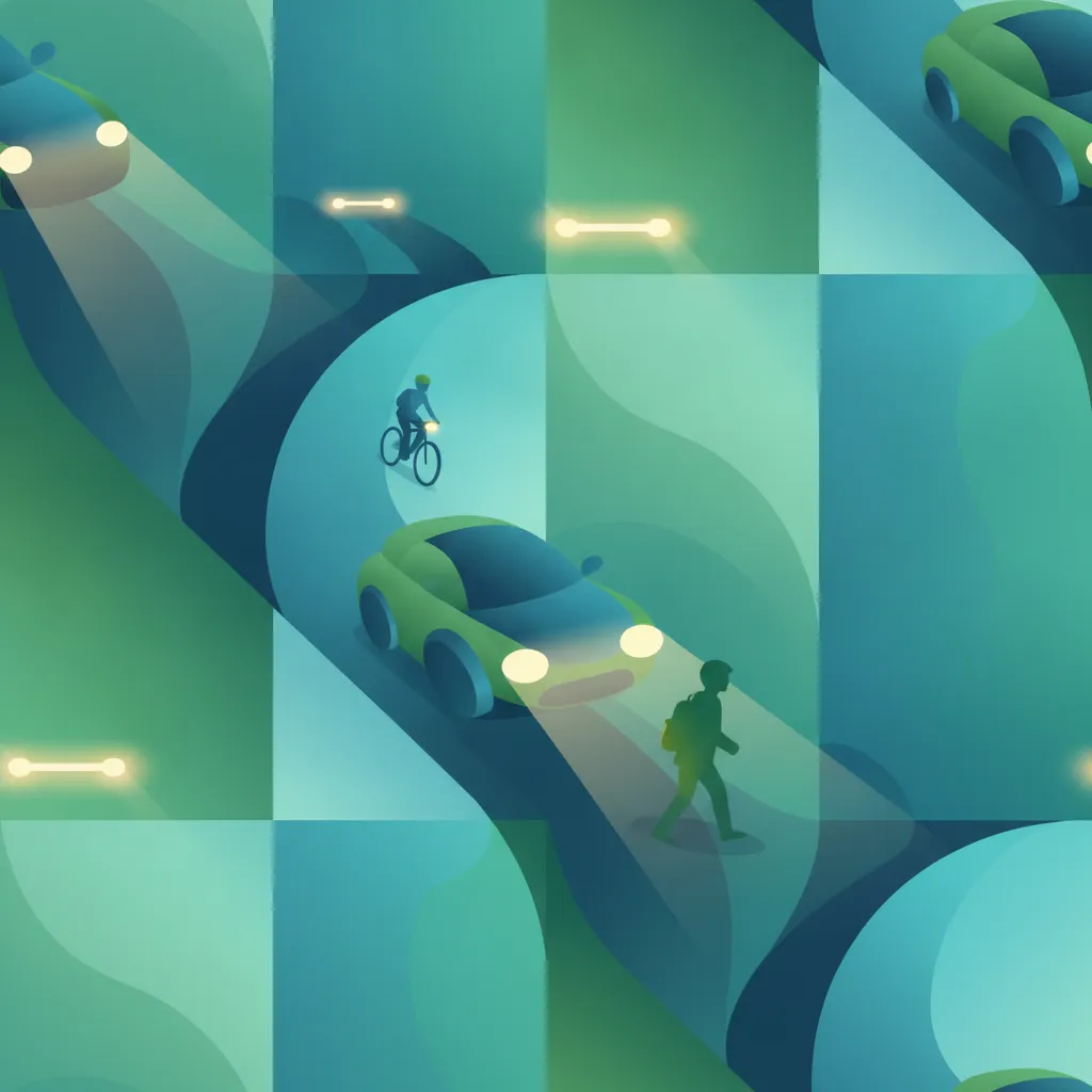 Illustration pour le sujet théorique Sécurité de conduite de nuit