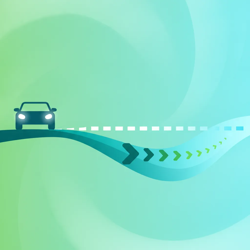 Illustration zum Thema Fahrtheorie Bremsweg erklärt für Lernende in Deutschland