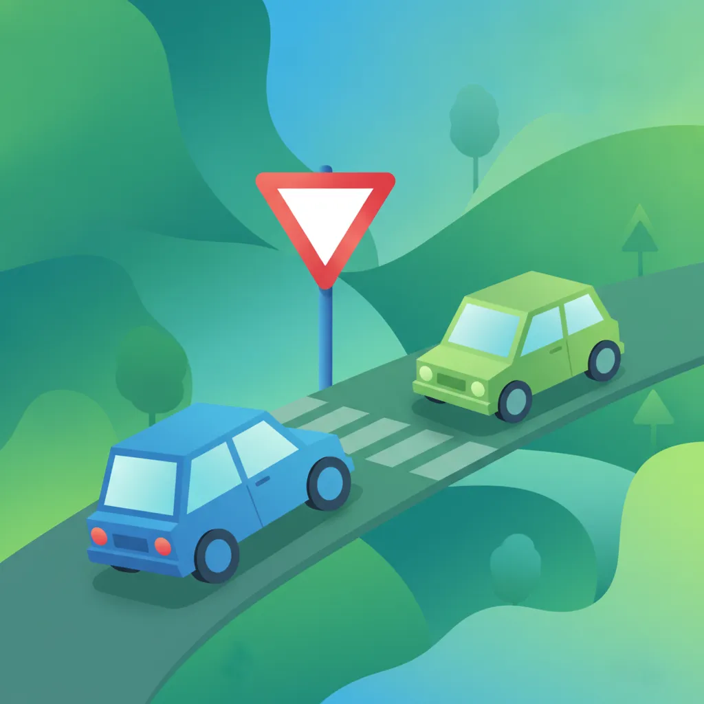 Yol Verme İşareti Kuralları teori konusu için görsel