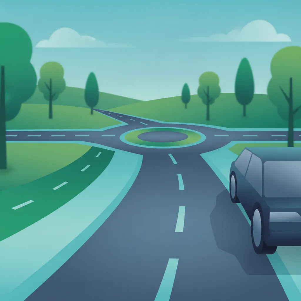 Ilustración del tema de teoría de conducción Normas de aparcamiento seguro para alumnos de Dinamarca