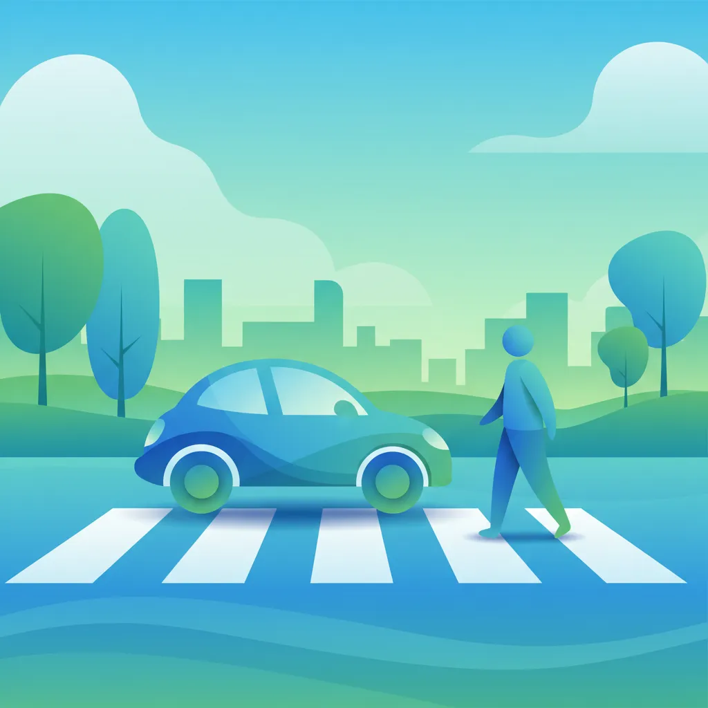 Illustration for the theory topic Pedestrian Crossings