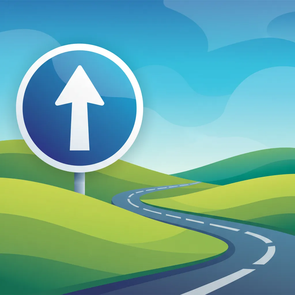 Illustration for the driving theory topic Mandatory Signs for learners in Spain