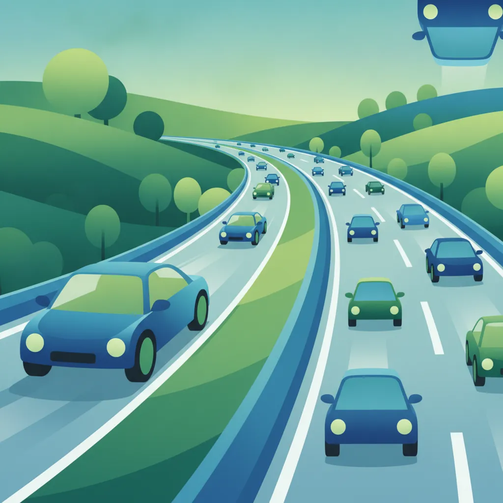 Ilustracja tematu teorii jazdy Przepisy dotyczące wjazdu na autostradę dla uczniów w Francja