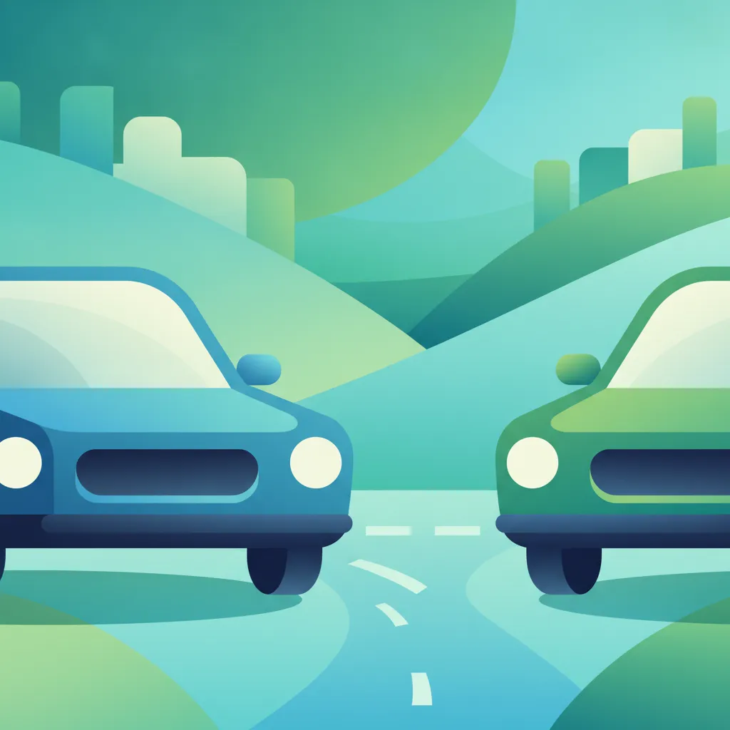 Illustration zum Thema Fahrtheorie Vorfahrt an unbeschilderten Kreuzungen für Lernende in Frankreich