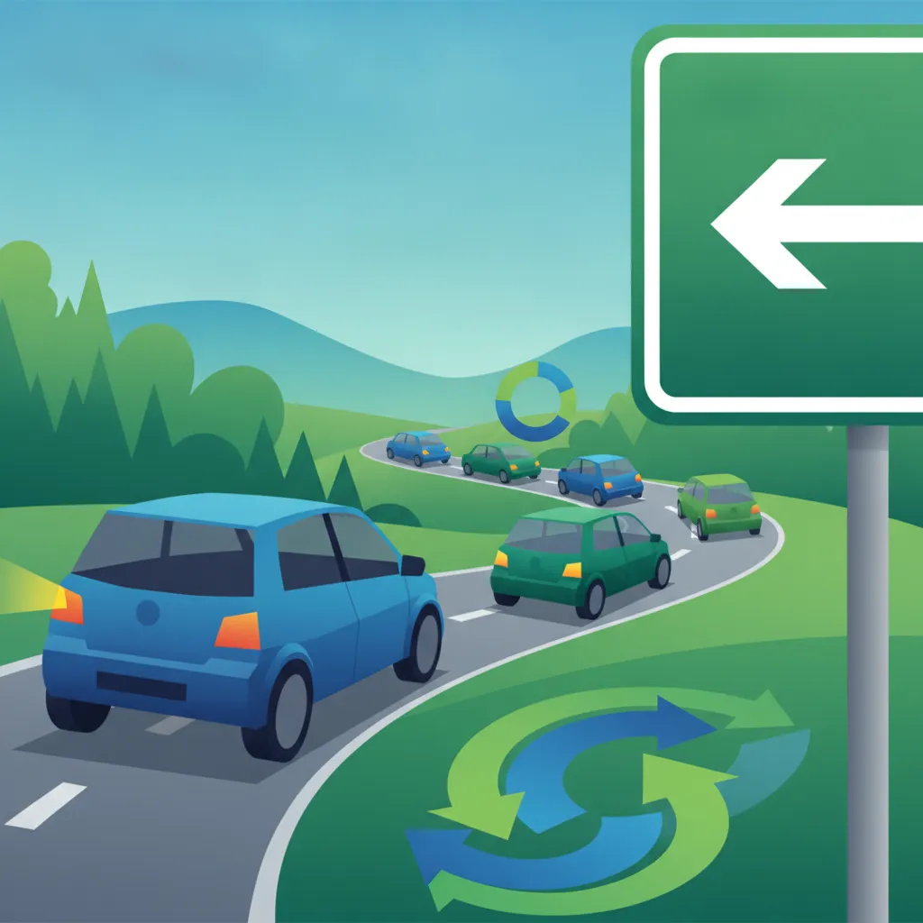 Ilustración del tema de teoría de conducción Señalización en las carreteras francesas para alumnos de Francia