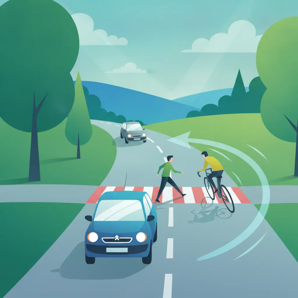 Illustration pour le sujet de théorie du permis Conduite Défensive pour les apprenants de France