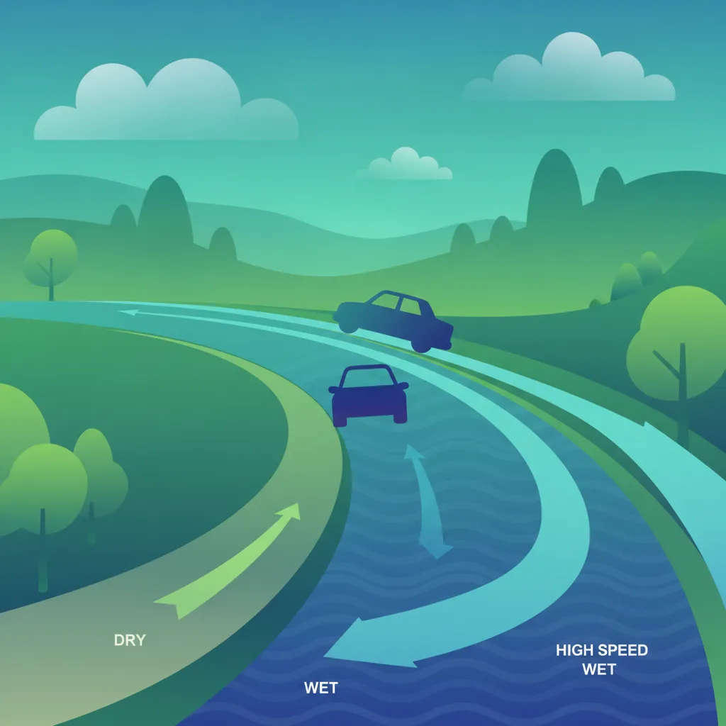 Illustration pour le sujet de théorie du permis Distance de Freinage pour les apprenants de France