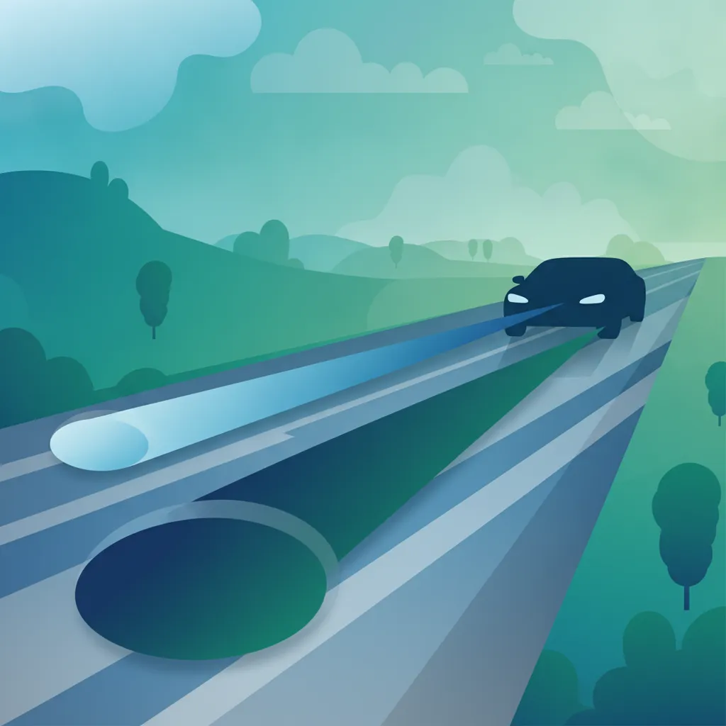 Illustration pour le sujet théorique Vitesse et distance d'arrêt
