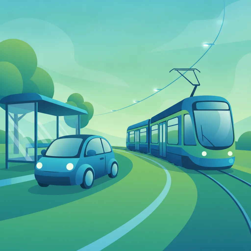 Ilustracja tematu teorii jazdy Pierwszeństwo tramwajów dla uczniów w Wielka Brytania