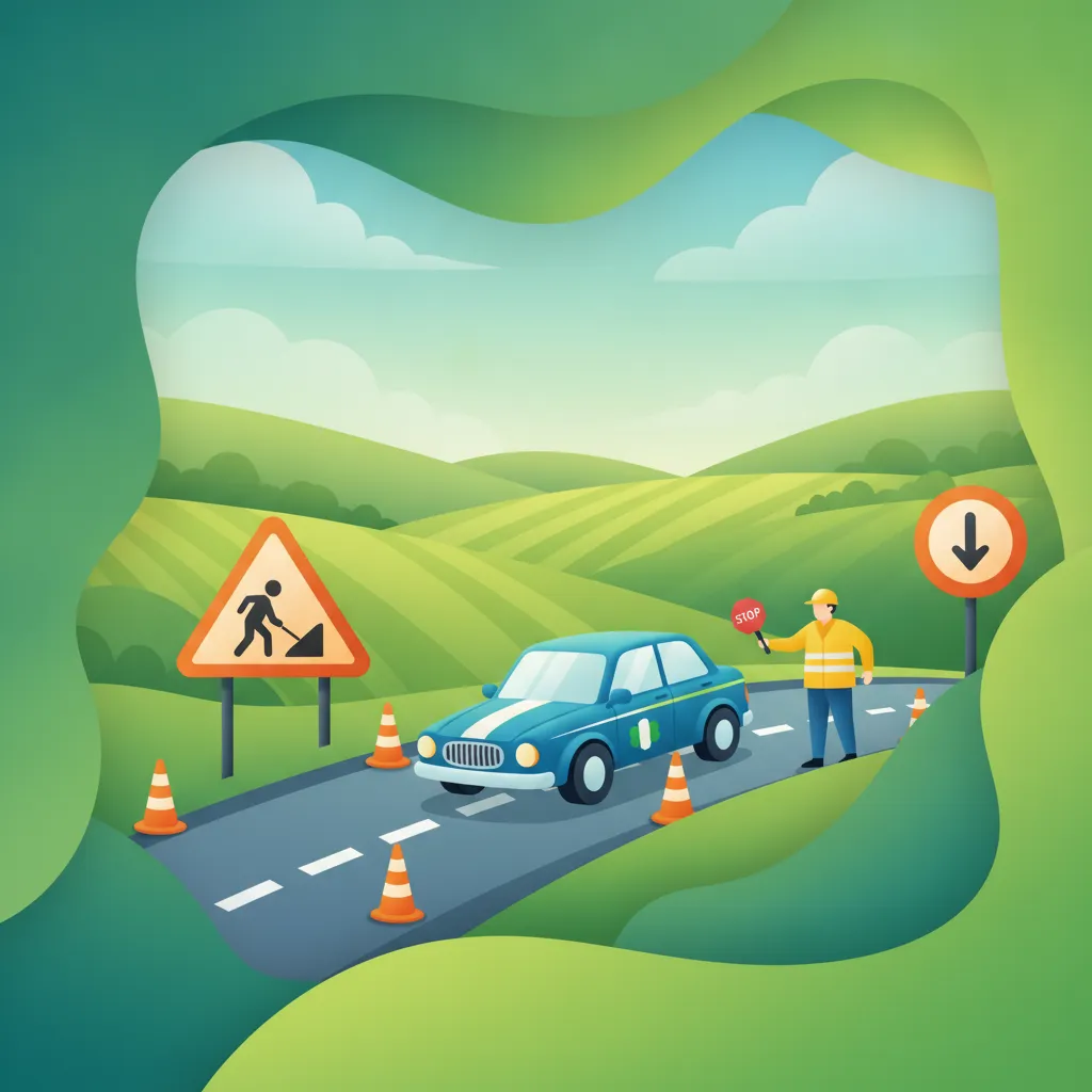 Illustration pour le sujet théorique Zones de travaux routiers