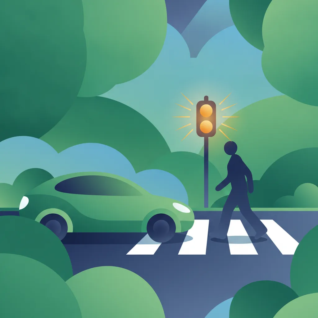 Illustration pour le sujet théorique Règles de priorité des piétons