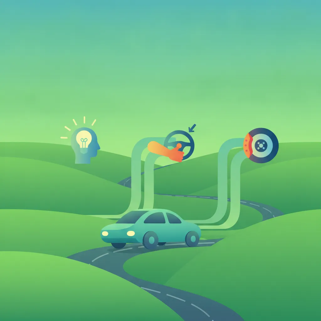Illustration pour le sujet théorique La distance d'arrêt expliquée