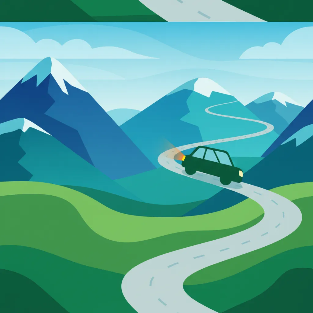 Illustration for the driving theory topic Turn Signals & Indicators for learners in Iceland