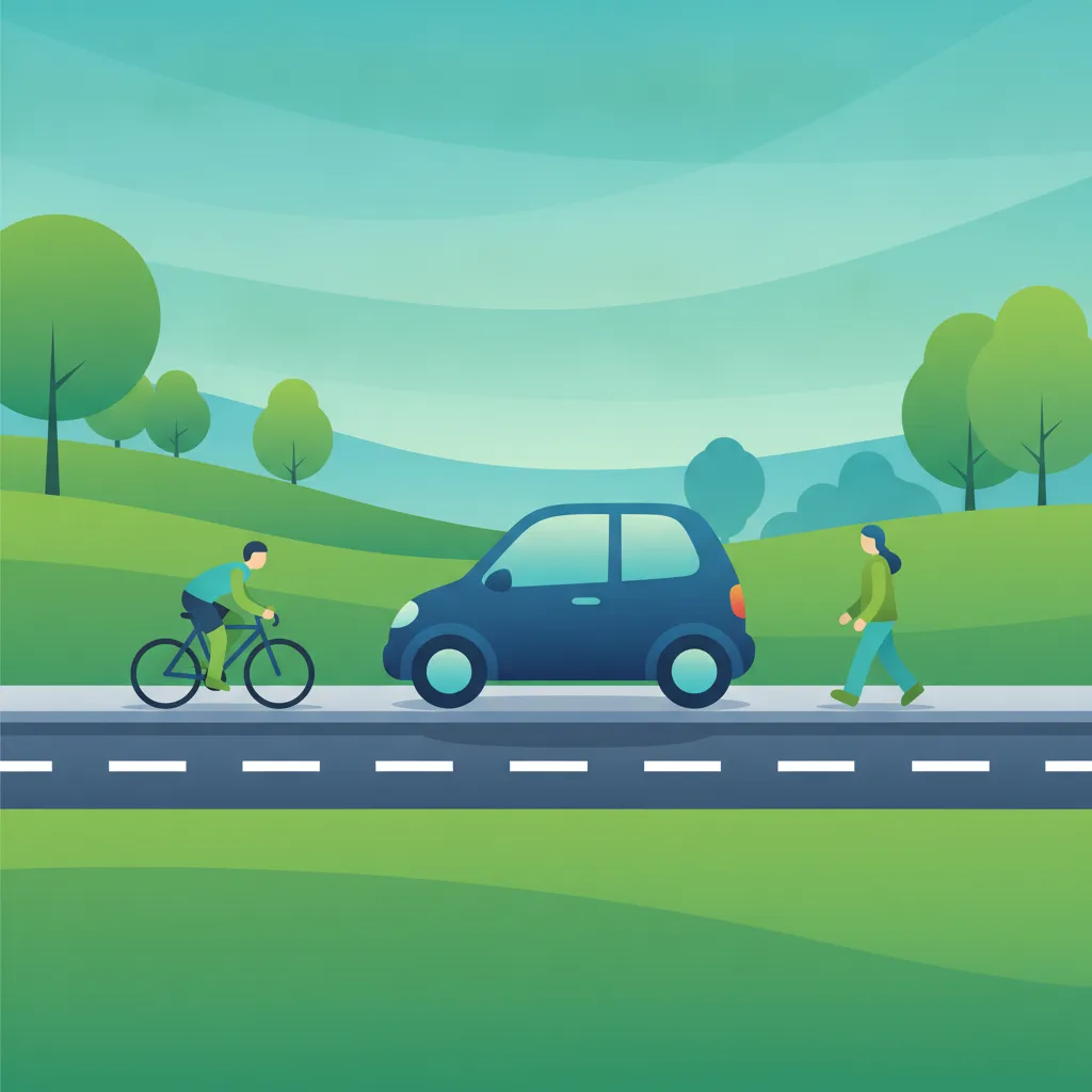 Illustration for the driving theory topic Safe Parking Rules Italy for learners in Italy