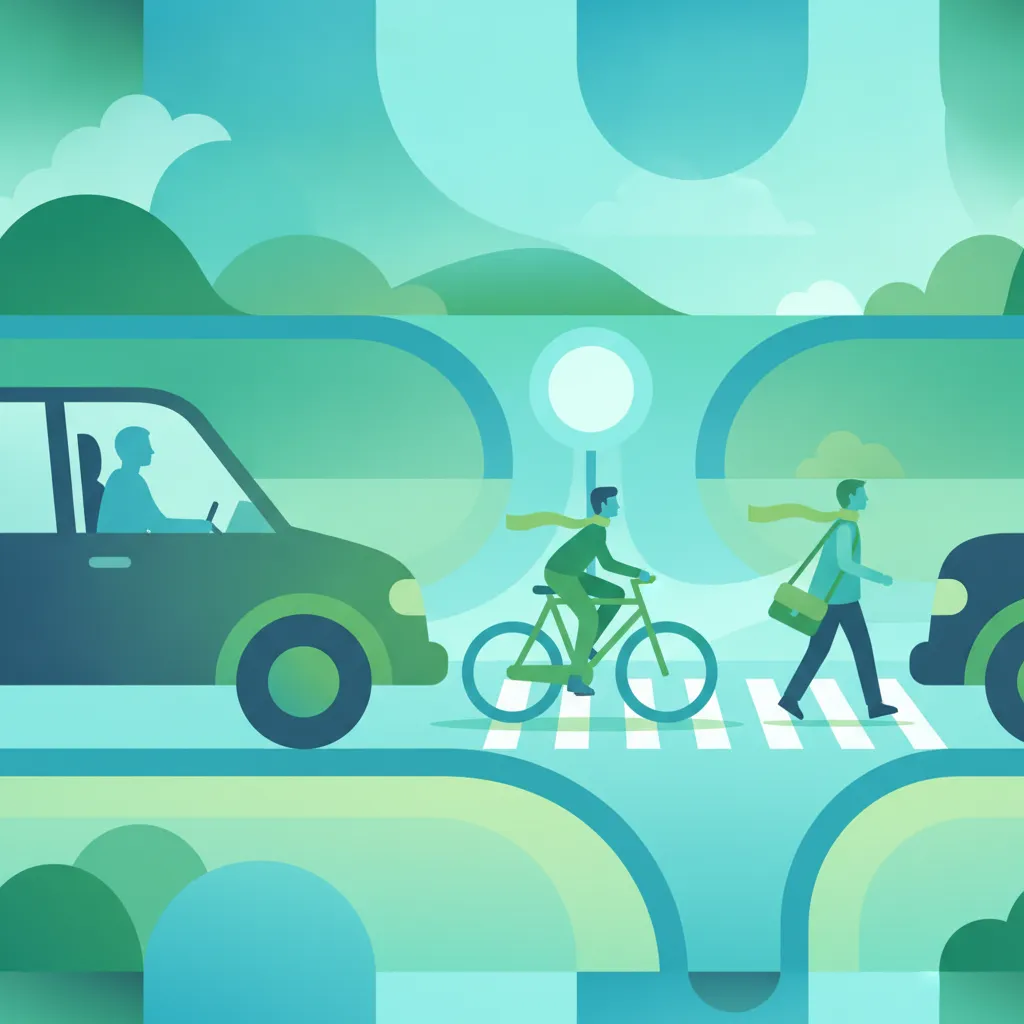 Illustrazione per l'argomento teorico Regole per la Condivisione Sicura della Strada in Italia