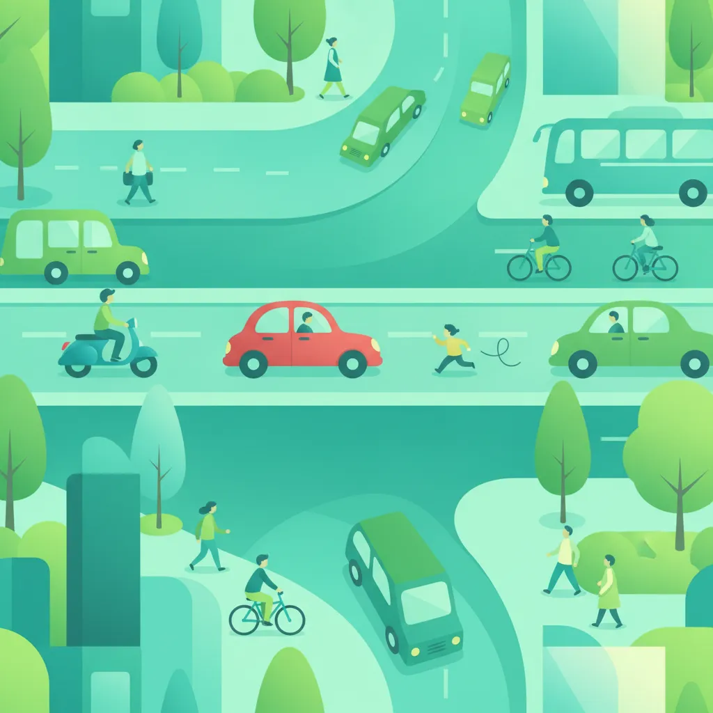 Ilustracja tematu teorii jazdy Percepcja Zagrożeń dla uczniów w Włochy