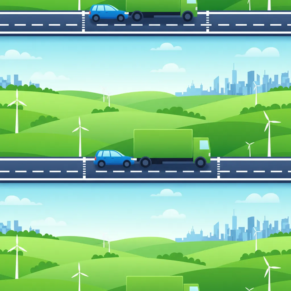 Illustration for the driving theory topic Safe Following Distance for learners in the Netherlands