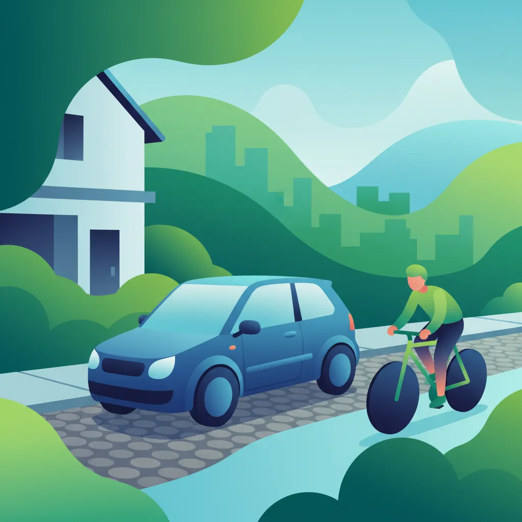 Illustration for the driving theory topic Safe Parking Practices for learners in Poland