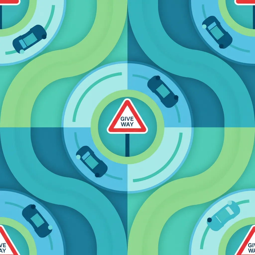 Illustration för körteoriämnet Rondellprioritet för elever i Polen