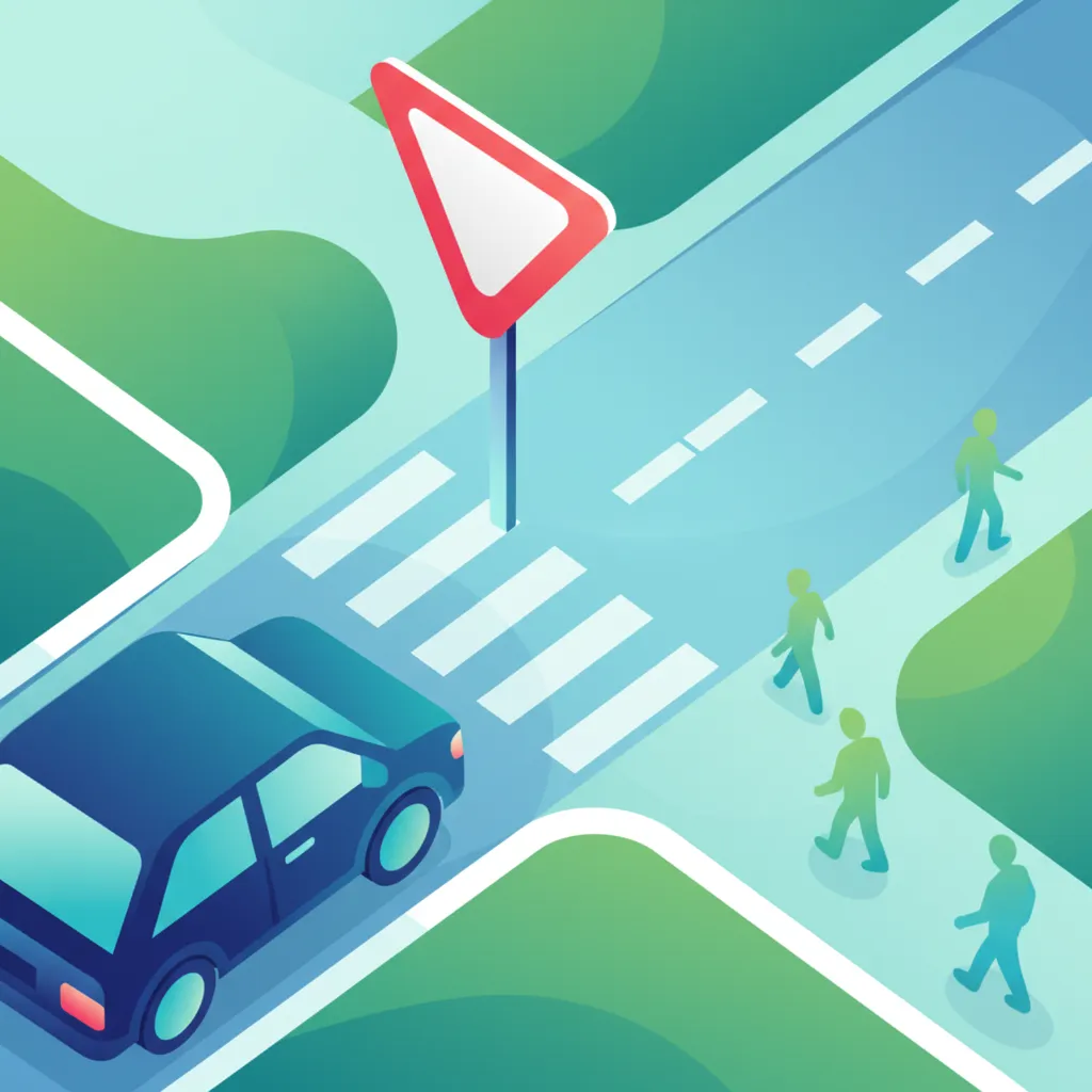 Illustration for the theory topic Stop Sign (B-20) Rules