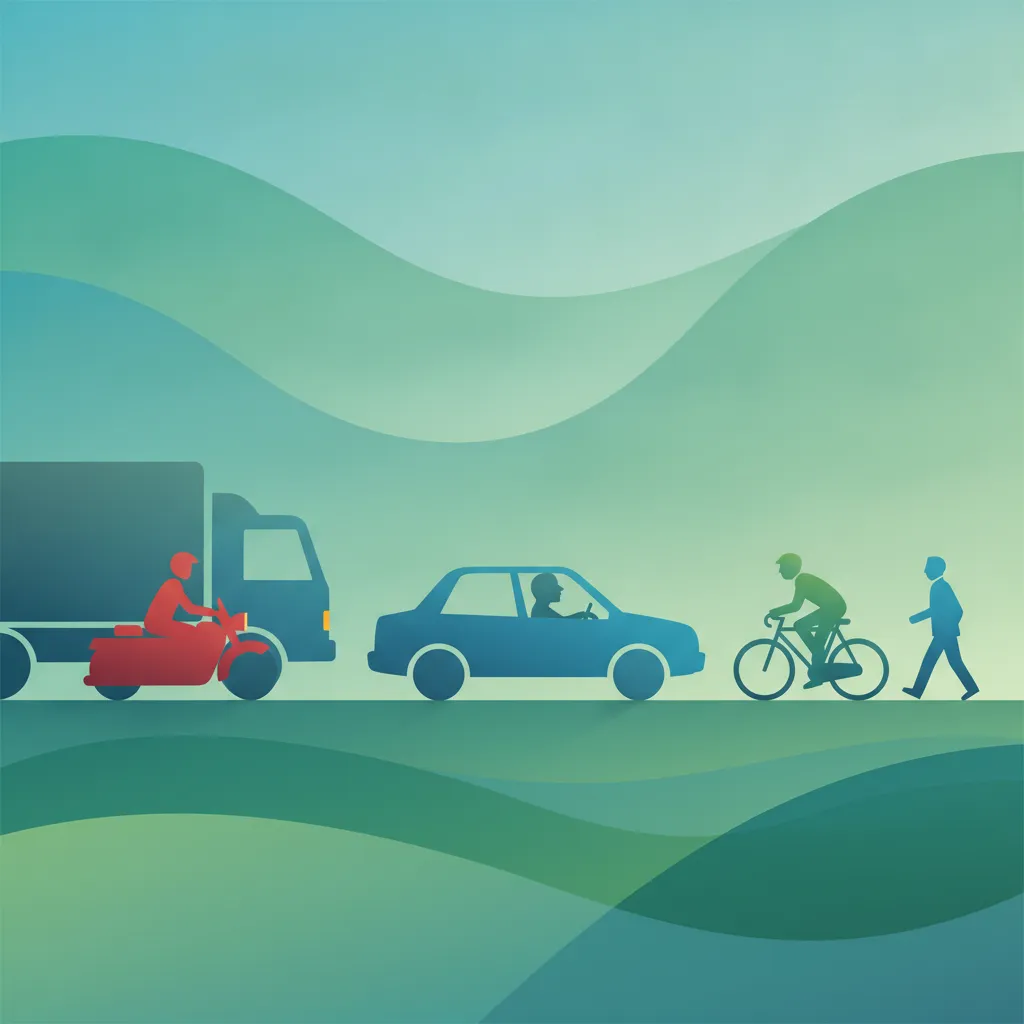 Illustration zum Thema Fahrtheorie Gemeinsames Fahren für Lernende in Türkei