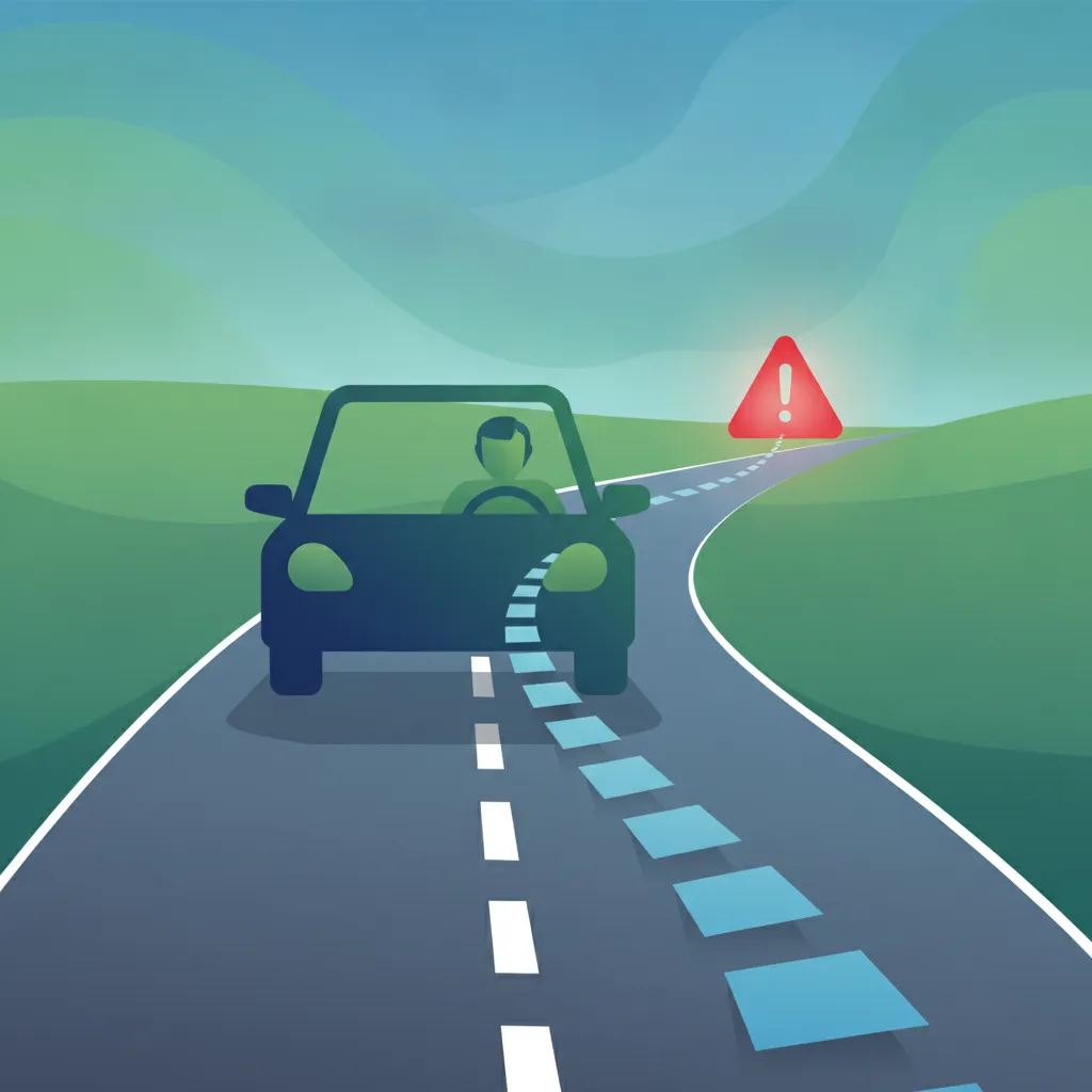 Illustration zum Thema Fahrtheorie Reaktionsweg verstehen für Lernende in Türkei