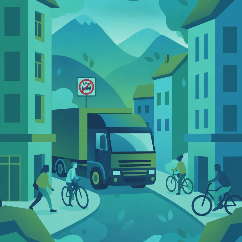 Urbane Lieferungen, schwächere Verkehrsteilnehmer und eingeschränkte Umgebungen-Einheitsbild