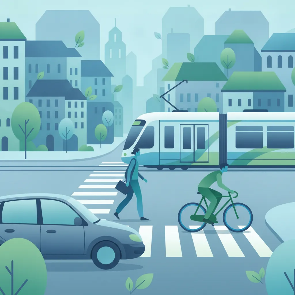 Gefährdete Verkehrsteilnehmer, öffentlicher Nahverkehr, Trams und spezielle Verkehrssituationen-Einheitsbild