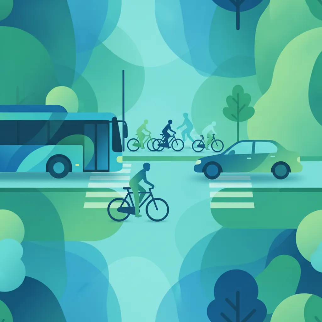 Urban Risk: Cyclists, E-bikes, Buses, and Pedestrians unit image