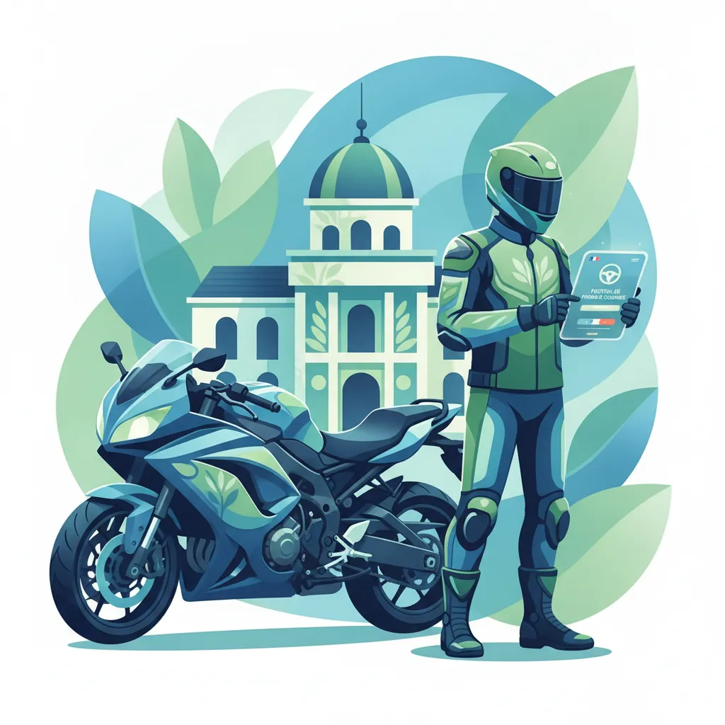 Grundlagen des Motorradführerscheins und Verantwortung des Fahrers-Einheitsbild